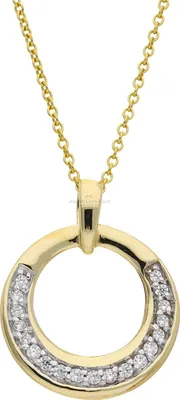 Produktbild von JuwelmaLux Anhänger 333/000 (8 Karat) Gold mit synth. Zirkonia JL39-02-0252