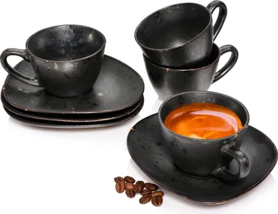 Produktbild von SÄNGER Espressotassen Set Tombey 8 teilig für 4 Personen
