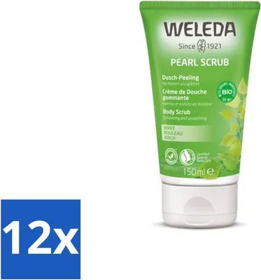 Produktbild von WELEDA - Duschcreme Perlenpeeling - Birke - 150 ml - Vorteilspack - 12 Stücke