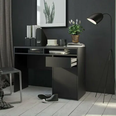 Produktbild von Schreibtisch - Schwarz 48,2x110,2x77,4h cm
