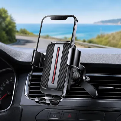 Produktbild von Handyhalterung Auto für Smartphones von 4,7 bis 7,2 Zoll, 360° Drehbar, Schwarz