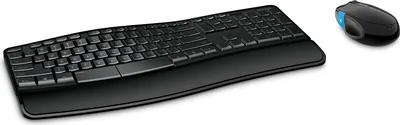 Produktbild von Microsoft Sculpt Comfort Desktop Tastatur & Maus - Ungarisch - Tastatur, Kabellos, Funk 2,40 GHz USB - Maus, BlueTrack, Kabellos, Funk, USB, 6 Taste(n), Tilt Wheel - Rechtshändig für PC