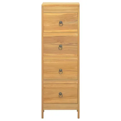 Zdjęcie produktu dla vidaXL Komoda z szufladami 30x30x90 cm z litego drewna tekowego