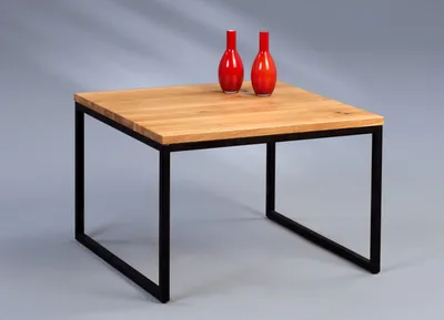 Produktbild von Couchtische Beistelltisch  - Selma 1 -Wildeiche Massiv  60x60 cm