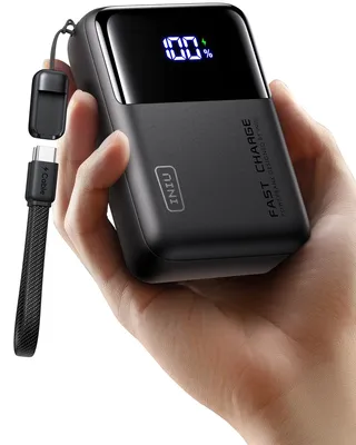 Zdjęcie produktu dla Power bank INIU o pojemności 25000 mAh, kompaktowy, z szybkim ładowaniem 100W i kablem USB-C