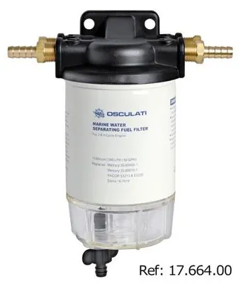 Immagine prodotto di Filtro separatore Osculati Benzina 192-410 l/h Filtro barca