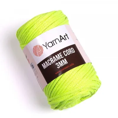 Obrázok produktu pre Yarn Art Macrame Cord 3 mm 85 m 801 Green Špagát