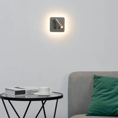 Produktbild von KOSILUM - Wandleuchte, Aluminium und Acryl - Silber/Chrom - Bilbao