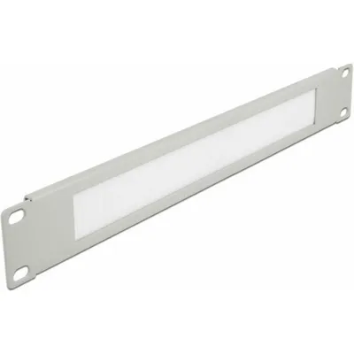 Produktbild von DeLOCK 19″ Kabelmanagement Bürstenleiste 1 HE grau, Kabelmanagementtafel, Metall, Grau