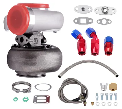Produktbild von GT45 Turbolader T4 V-Band A/R 1.05 + Ölleitungssatz for 4.0L-6.0L bis 600PS