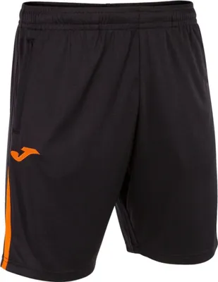 Produktbild von Joma championship vii shorts xl - schwarz/orange, atmungsaktives sportmaterial