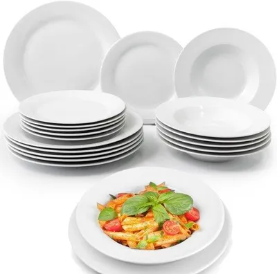 Produktbild von Porzellan-Tafelservice für 6 Personen - Moderner und Eleganter Stil