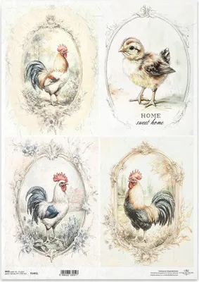 Immagine prodotto di Carta di riso per decoupage Carta per decoupage per cornici A3 ITD-1401L Galli