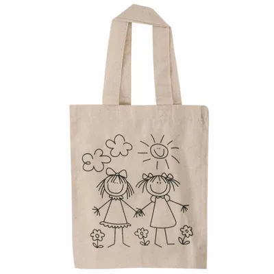 Zdjęcie produktu dla Bawełniana torba dla małych dziewczynek 42 x 22 cm