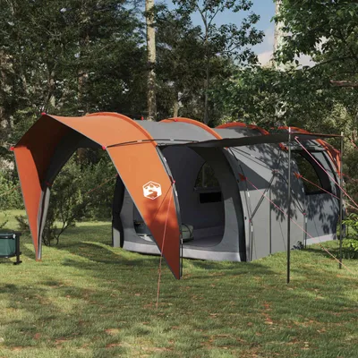 Produktbild von Tunnelzelt Grau und Orange 562 x 265 x 216 cm - Campingzelte DE778