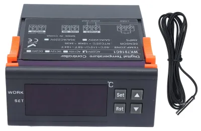 Produktbild von Digitaler Temperaturregler, elektronischer Temperaturregler-Thermostat mit LCD-Display-Sonde, AC220 V/5 A