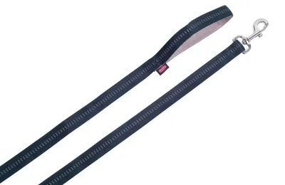 Image de Nobby Laisse "Soft Grip" L : 120 cm, l : 10 mm noir