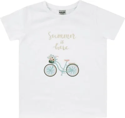 Produktbild von Boley T-Shirt Basic Line Fahrrad  weiß 116