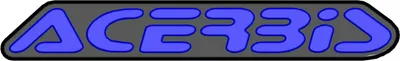 Image de Étiquette adhésive ACERBIS noire/bleue