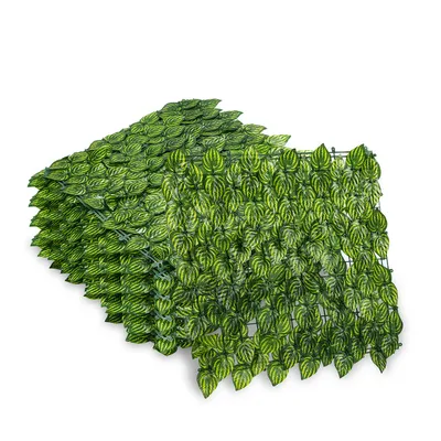 Produktbild von SWANEW Sichtschutzhecke Windschutz 1*3M Efeu Sichtschutz Balkonverkleidung Blätterzaun,Wassermelonenblätter