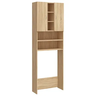 Image de Meuble pour machine à laver Chêne sonoma 64x25,5x190 cm