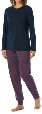 Obrázok produktu pre Uncover by Schiesser Dámske pyžamo UNCOVER Nightwear – nočná modrá – veľkosť 46