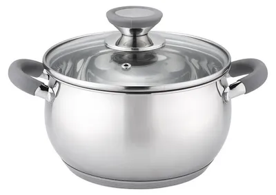 Obrázok produktu pre Voltz hrniec, 26 cm, 7,7 l, indukčný, silikónové rúčky, nerezová oceľ