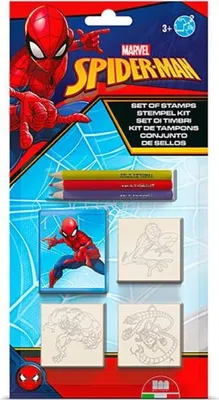 Zdjęcie produktu dla Multiprint Spider-Man, Zestaw stempli dla dzieci, 3 lat(a), Nietoksyczne, Wielobarwny