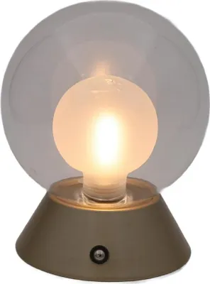 Image de Luxus Europe - Lampe de table tactile Nora Gold - Lampe de table LED sans fil pour intérieur – Rechargeable par USB-C