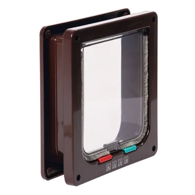 Produktbild von Karlie Katzenklappe Porta 4-Wege-Verschluss 19,2x5x20 cm Braun