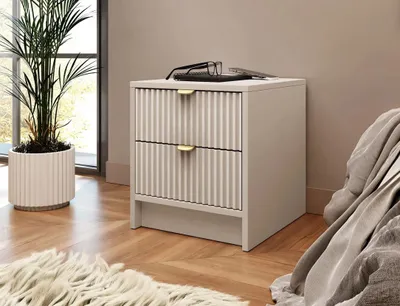 Obrázek produktu pro Stolek k posteli se šuplíky TABORO - béžový