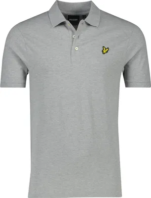 Produktbild von Lyle & Scott Polo grau melierte Baumwolle