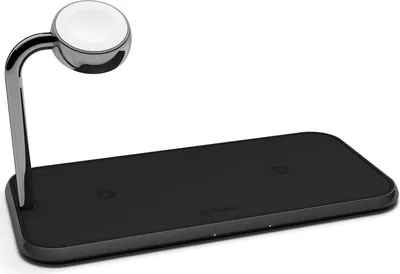 Produktbild von Zens 2-in-1 Wireless Charger Dual + Apple Watch - 10W - Schwarz