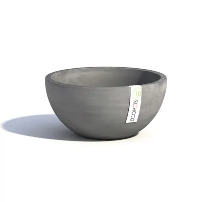 Produktbild von ECOPOTS Pflanzschale Brüssel grau Ø25 H12cm