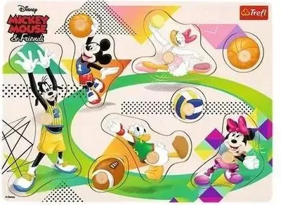Obrázok produktu pre Stredné puzzle drewniane - Mickey & Friends TREFL