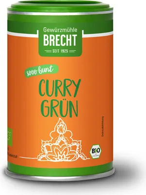 Image de Moulin à épices Brecht Curry vert, 55g