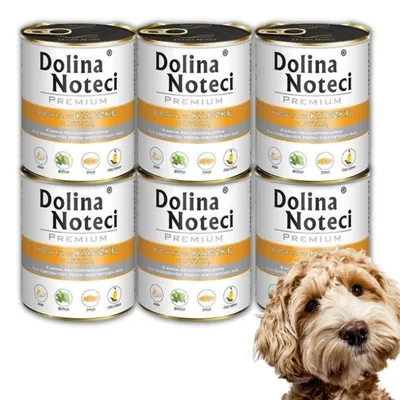 Produktbild von Dolina Noteci Premium Nassfutter für Hunde Ente mit Kürbis 6x400g