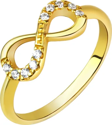 Produktbild von F Ring 925/- Sterling Silber gelb 062 (19,7) Zirkonia weiß 299270053V