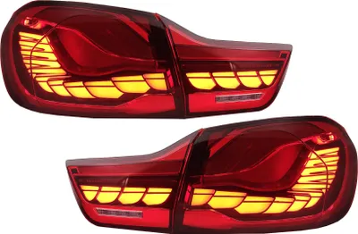 Image de OLED feux arrières pour BMW 4 F32 F33 F36 M4 F82 F83 13-19 rouge Dynamique Tourner la lumière