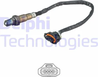 Produktbild von DELPHI Lambdasonde für OPEL Corsa C Schrägheck (X01) Beheizt 420mm ES20636-12B1