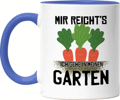 Produktbild von Mir Reicht's Ich Geh In Garten Tasse Blau Hobby-Gärtner Pflanzen Garten Blumen Geschenkidee Pflanzen-Fans