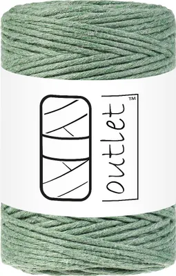 Produktbild von Grün Baumwoll-Makramee-Kordel 1,5mm 100m OUTLET