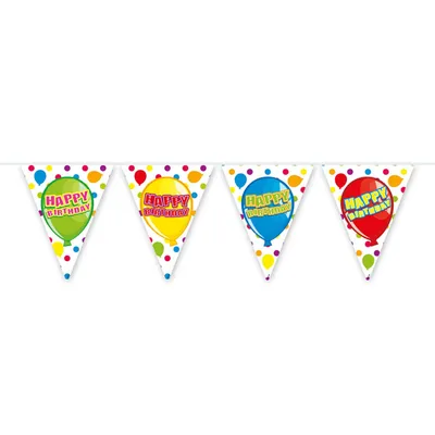 Image de Drapeau -Ligne joyeux anniversaire, 6mtr.