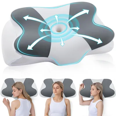 Productafbeelding van Elzusha - Ergonomisch Nek- en Schouderkussen van Geheugenfoam 62x37x12 cm