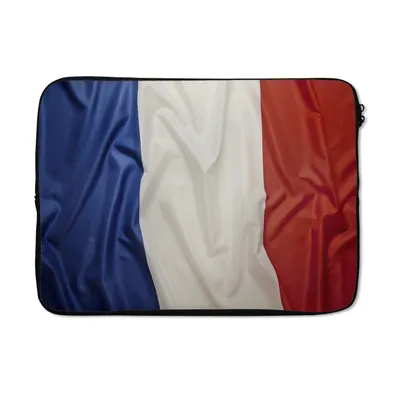 Produktbild von MuchoWow® Laptop Hülle 13 Zoll Nahaufnahme der Flagge von Frankreich Laptoptasche - Laptophülle - Sleeve - Rundumschutz