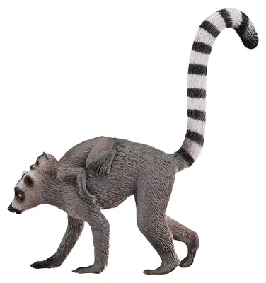 Obrázok produktu pre Mojo Fun Lemur with Baby, 3 rok / roky, Wildlife, Čierna, Biela, Šedá, Polyvinylchlorid (PVC)