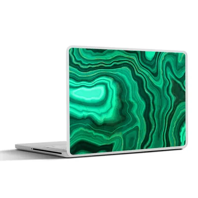 Produktbild von MuchoWow® Laptop Aufkleber Sticker Cover Geode - Grün - Achat - Steine 30x22 cm - Laptop-Sticker