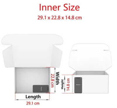 Productafbeelding van Postdozen 300x230x150 mm, 15 stuks, bruin karton, voor verpakkingen