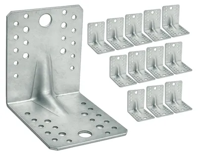 Obrázok produktu pre Sada 12 výstužných rohových konzol na upevňovanie nábytku