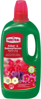 Produktbild von Substral Kübel- & Balkonpflanzen Nahrung 1 L